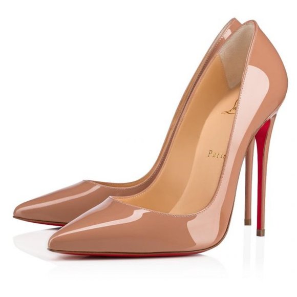 Christian Louboutin Shoes - Christian Louboutin So Kate Beige Patent Leather Heel 38 8
